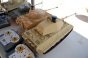 Speaking of new!  New club member Dom unloads two new tanks, including a Porsche turret KT with metal track, and a Desert Tiger.