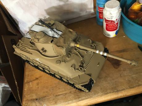 I went bold with a recognition stripe on the turret roof that was wider than usual.