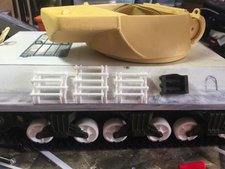 3D printed Grouser blocks and storage.