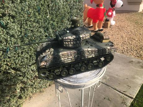 I decided to add the black camouflage stripes seen in many late war us units.