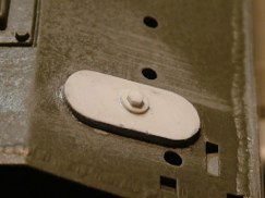 I added a small washer and hex head attachment bolt both made from Styrene