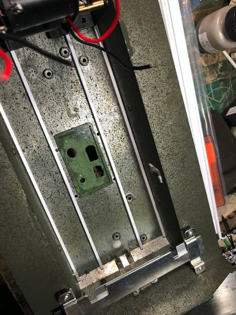 Stripped, plugged, and false floor stringers placed in lower hull.