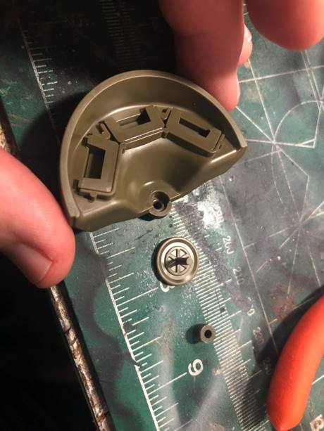Complaint number 1 Drivers hatch is a movable part but what Tamiya provided don't seem to do the trick. I added a previously removed boss from a Heng Long hull and Voila...