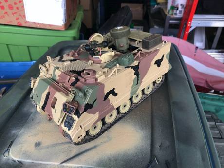 Other efforts with modified 1/18 21st Century toys vehicles have allowed some additions to the pack. It allowed NATO subjects to be added including my late 70's M113A1 with MASSTER scheme.