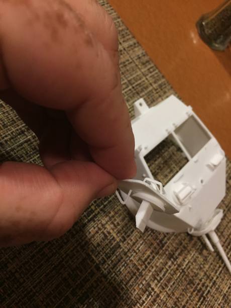 The hatches and vision blocks are very detailed and can turn in place after the printing process!